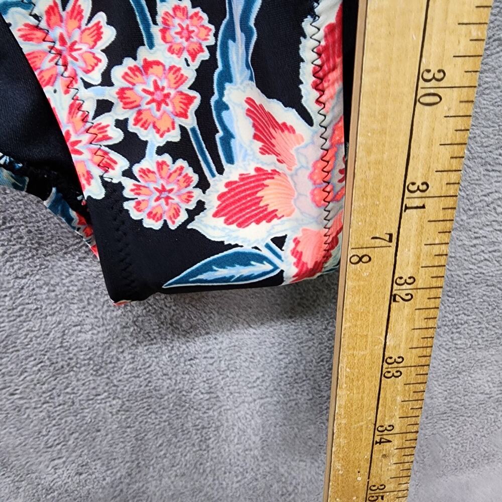 NWT Old Navy Swimsuit Womens XXL Black Neon Peach Floral One Piece Vacation Swim - Picture 14 of 14